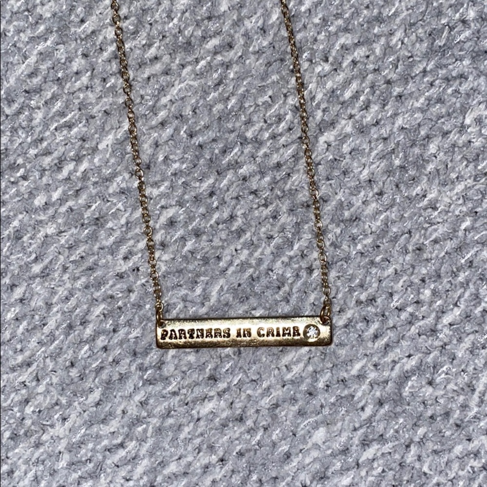 Partners in crime necklace